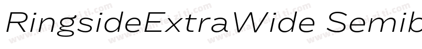 RingsideExtraWide SemiboldItalic字体转换